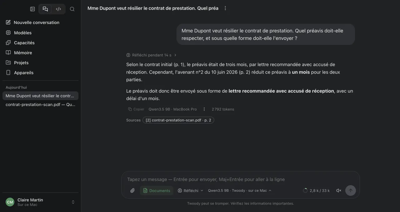 Une question sur un dossier, avec ses sources